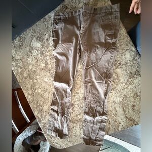 Express White Cotton Blend Pants